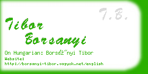 tibor borsanyi business card